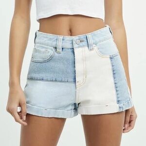 Pacsun Hopper Patch Denim Mom Shorts